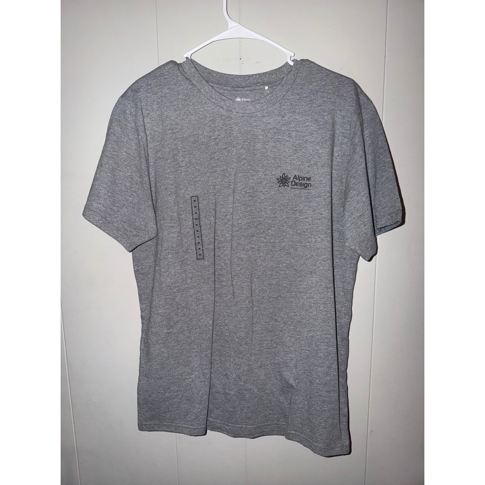Alpine Design Mens Rocky Mountains‎ Colorado Graphic T-Shirt Gray Size M NEW